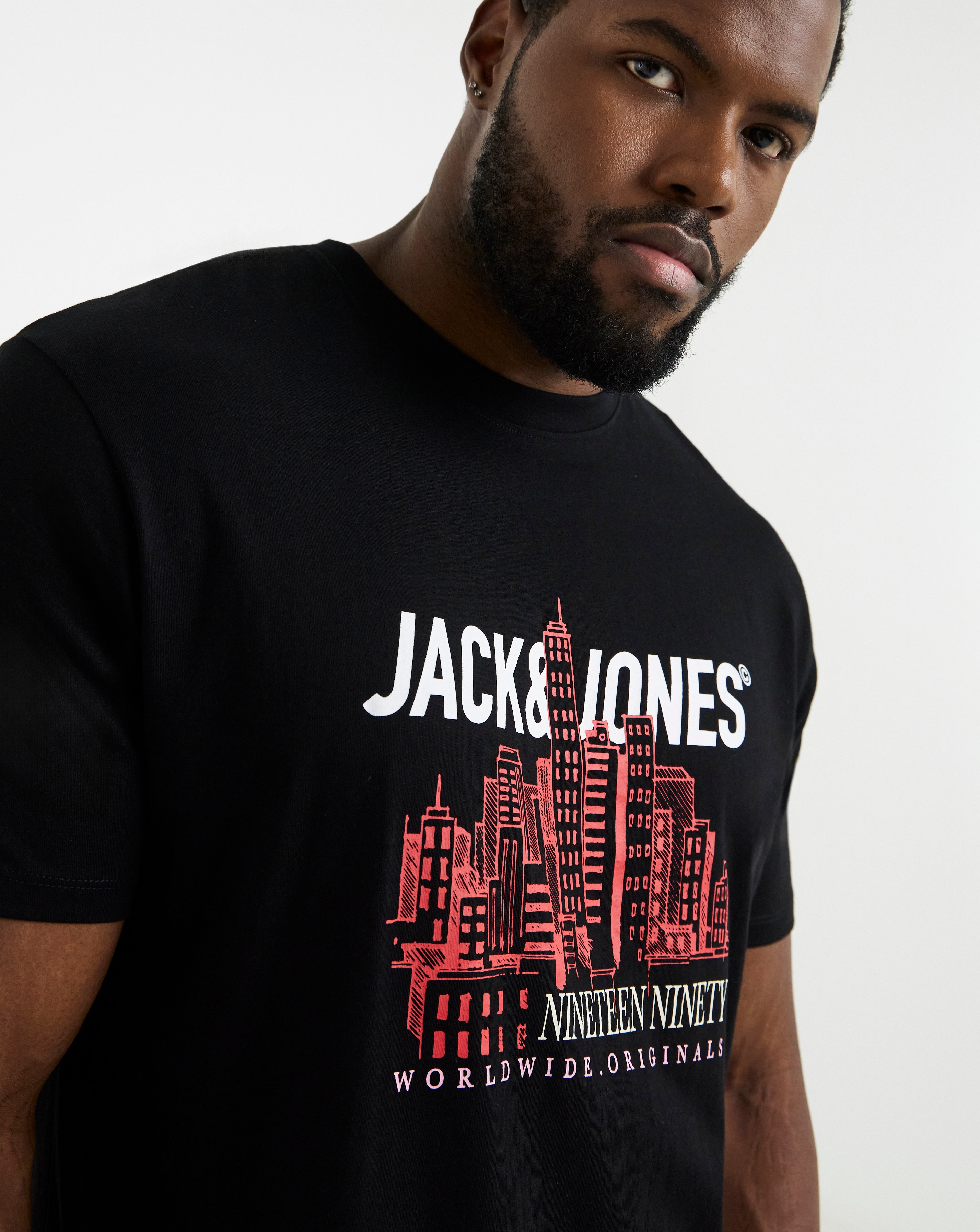 Jack & Jones York Logo T-Shirt - Black