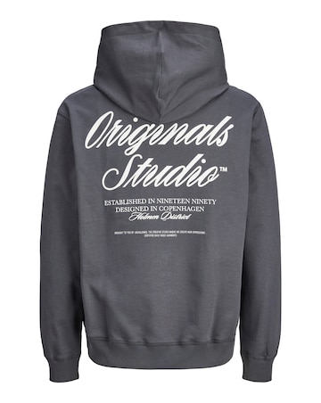 Jack & Jones Norrebro Back Graphic Hoodie - Grey