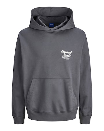 Jack & Jones Norrebro Back Graphic Hoodie - Grey