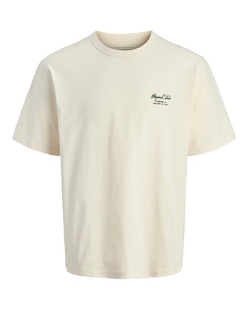 Jack& Jones Bedford Back Graphic T-Shirt - Cream