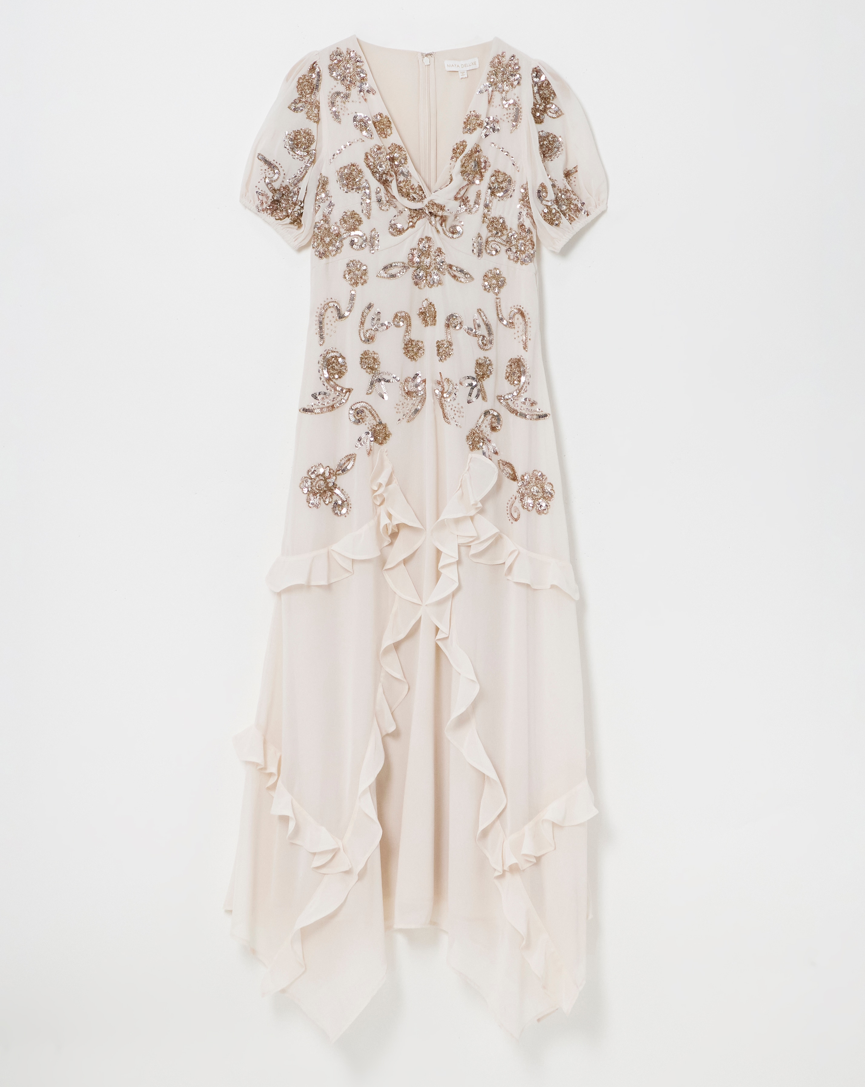 Maya Curve Embellished Maxi Dress