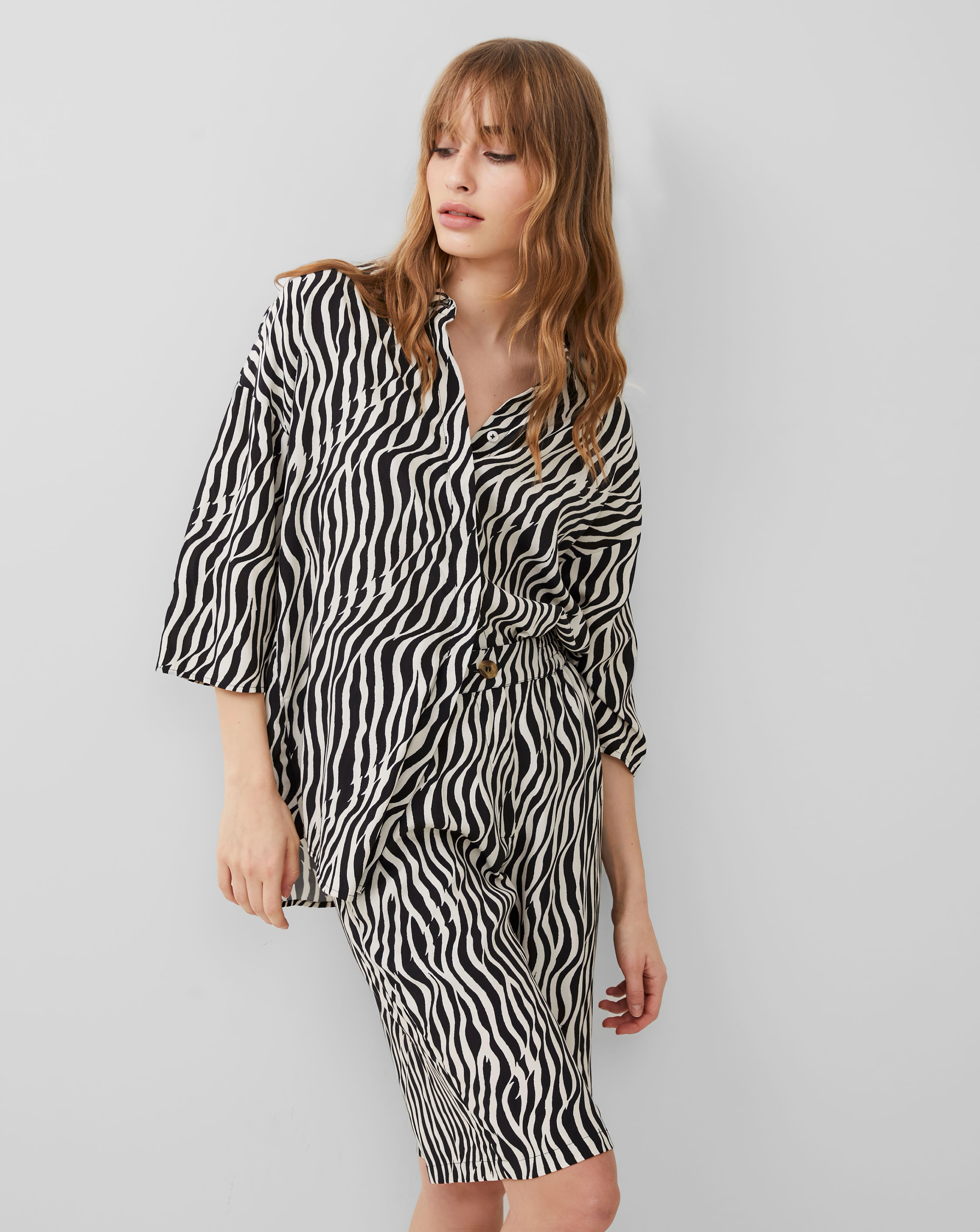French Connection Zebra Print Shirt