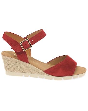 Gabor Nieve Wider Fit Wedge Heel Sandals