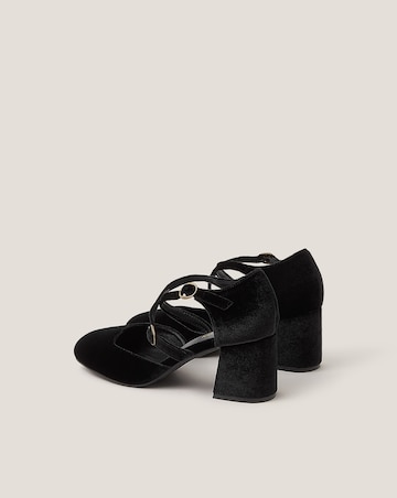 Monsoon Gia Velvet Mary Jane Heels