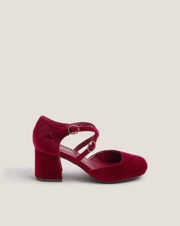 Monsoon Gia Velvet Mary Jane Heels