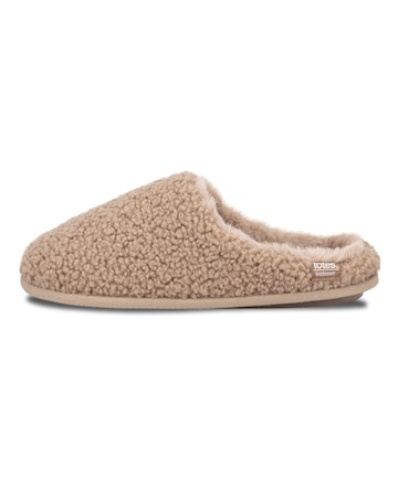 Totes Ladies Borg Swept Back Mule