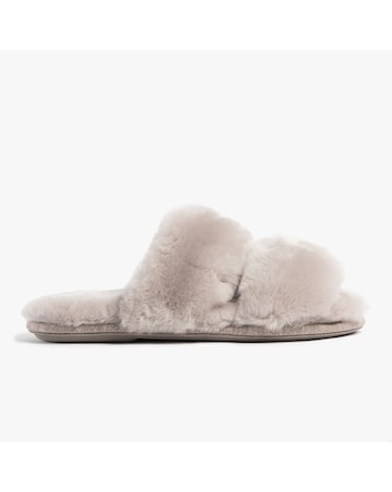 Just Sheepskin Ladies Poppy Open Toe Sheepskin Slider
