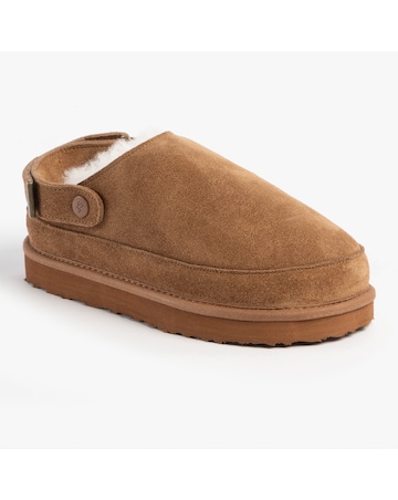 Just Sheepskin Ladies Quinn Sheepskin Sling Back Mule Slipper