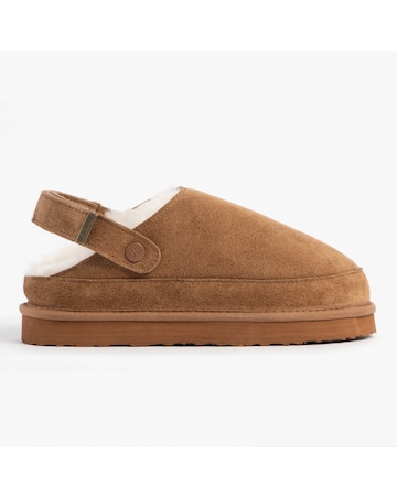 Just Sheepskin Ladies Quinn Sheepskin Sling Back Mule Slipper
