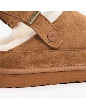 Just Sheepskin Ladies Quinn Sheepskin Sling Back Mule Slipper