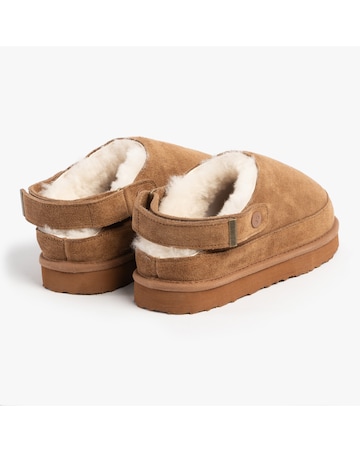 Just Sheepskin Ladies Quinn Sheepskin Sling Back Mule Slipper