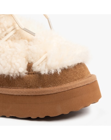 Just Sheepskin Ladies Brook Sheepskin Alpine Snow Boot