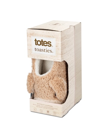 Totes toasties Ladies Novelty Dog Full Back Slippers