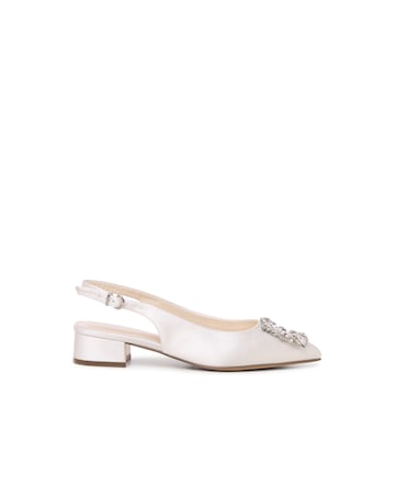 Paradox London Wide Fit Bejeweled Wedding Shoes