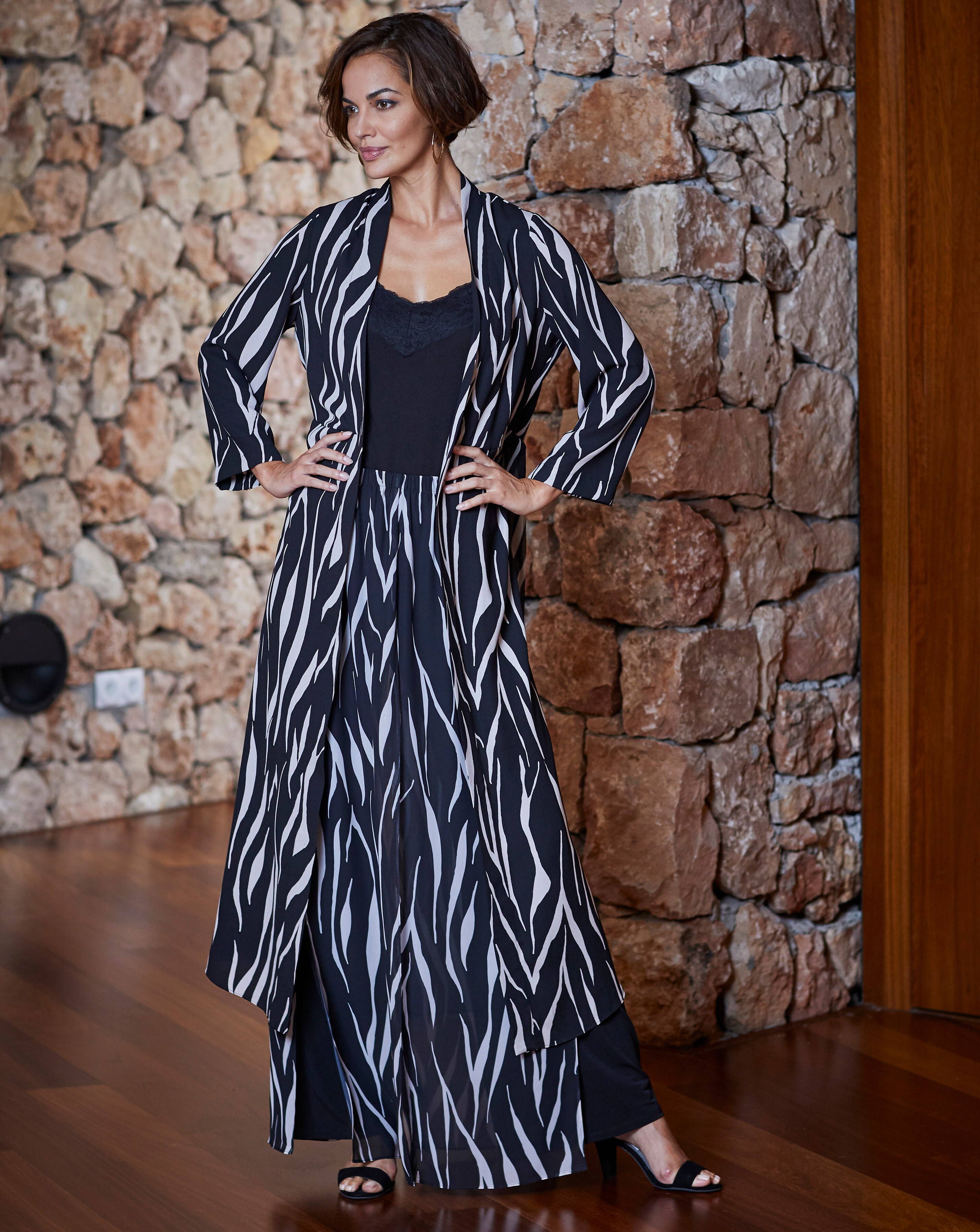 joanna hope dress and longline jacket