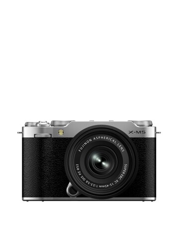 Fujifilm X-M5 CSC Digital Camera with XC 15-45mm F3.5-5.6 OIS PZ Lens - Silver