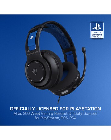 Turtle Beach Atlas 200 Wired Headset for PS5 & PS4 - Black