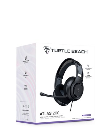 Turtle Beach Atlas 200 Wired Headset for Xbox, PlayStation & PC - Black