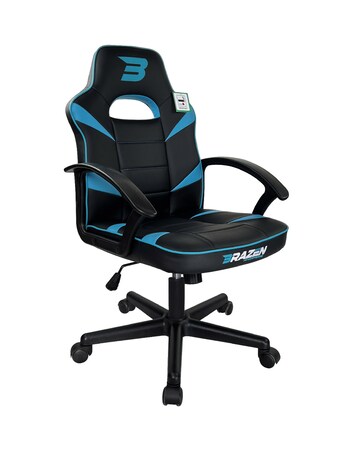 BraZen Valor Mid Back PC Gaming Chair - Blue