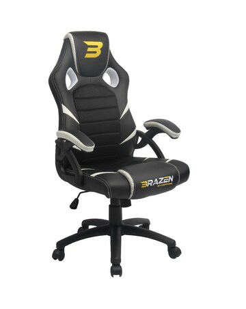 BraZen Puma PC Gaming Chair - White
