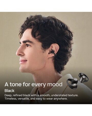 Shokz OpenDots 2 Clip-On Open-Ear True Wireless Earbuds - Black