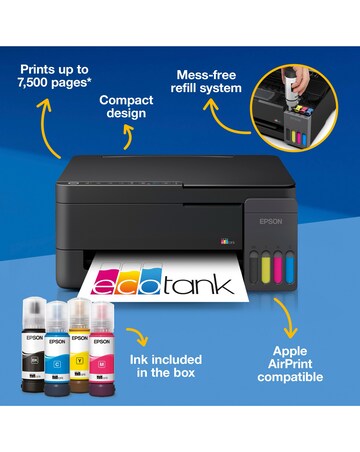Epson EcoTank ET-2910 A4 Multifunction Wi-Fi Ink Printer