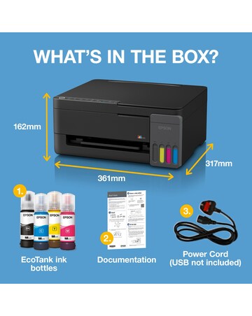 Epson EcoTank ET-2910 A4 Multifunction Wi-Fi Ink Printer