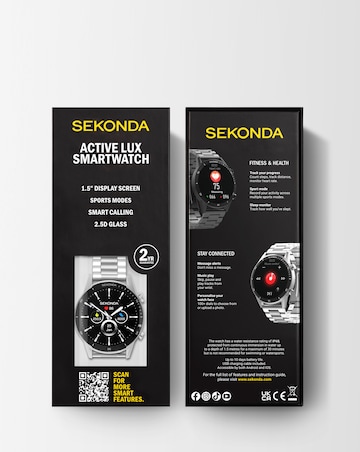 Sekonda Active Lux Smart Watch - Stainless Steel
