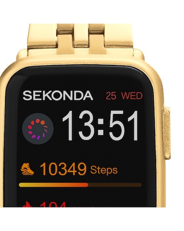 Sekonda Track Smart Watch - Gold Stainless Steel