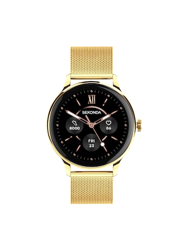 Sekonda Flex Plus Smart Watch - Gold Stainless Steel Mesh