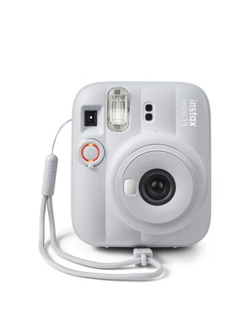 Fujifilm Instax Mini 13 Camera inc Skinny Dip Case & 20 Shot Film - Clay White