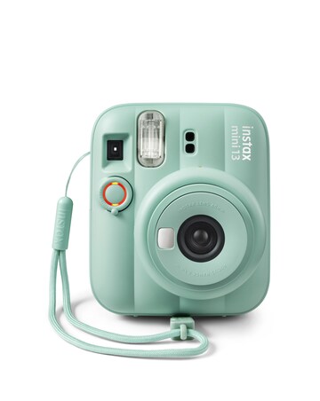 Fujifilm Instax Mini 13 Camera inc Skinny Dip Case & 20 Shot Film - Lagoon Green