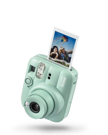 Fujifilm Instax Mini 13 Camera inc Skinny Dip Case & 20 Shot Film - Lagoon Green