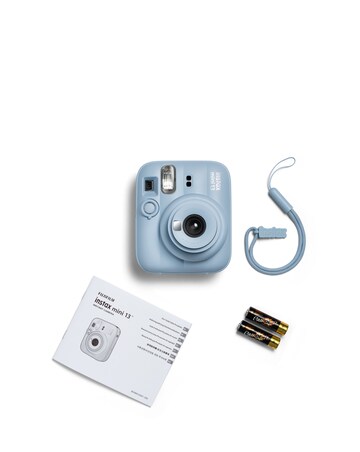 Fujifilm Instax Mini 13 Camera inc Skinny Dip Case & 20 Shot Film - Frost Blue