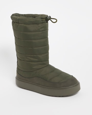 Medina Quilted Nylon Snow Boots - Extra Wide Fit (EEE)
