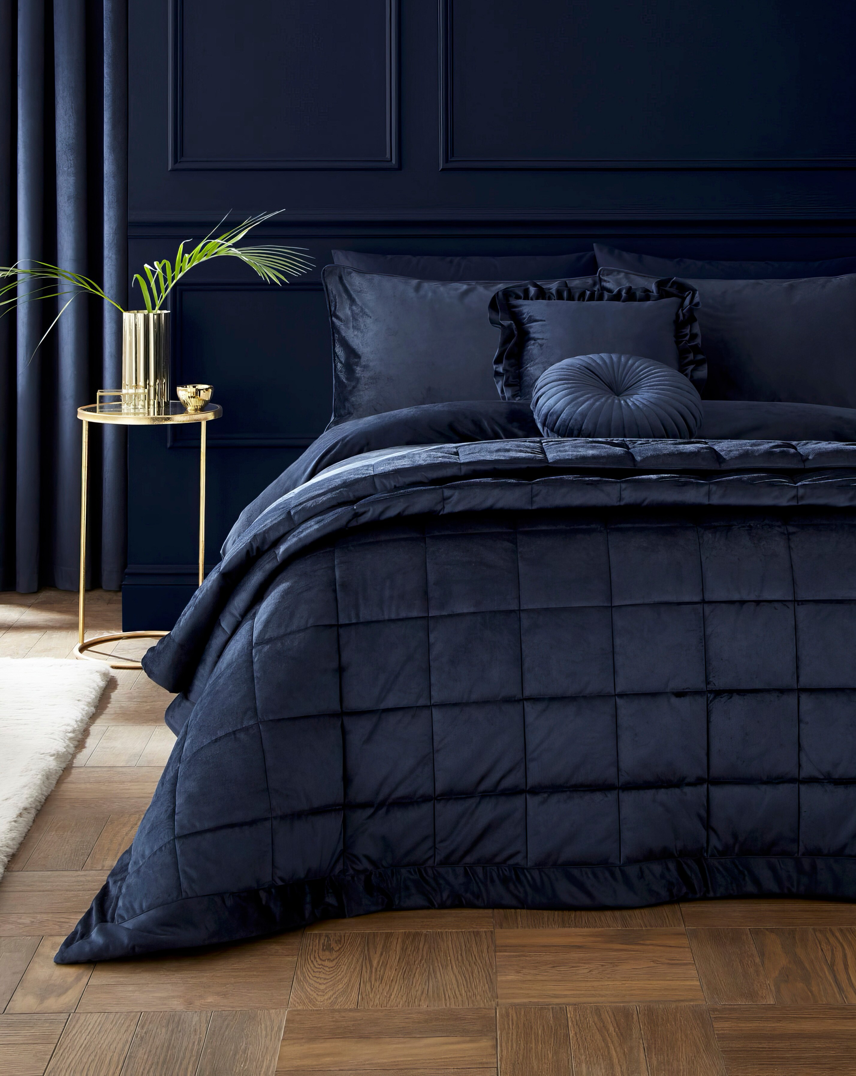 Catherine Lansfield Parure de lit en Velours Taille Super King Size Naturel Lite