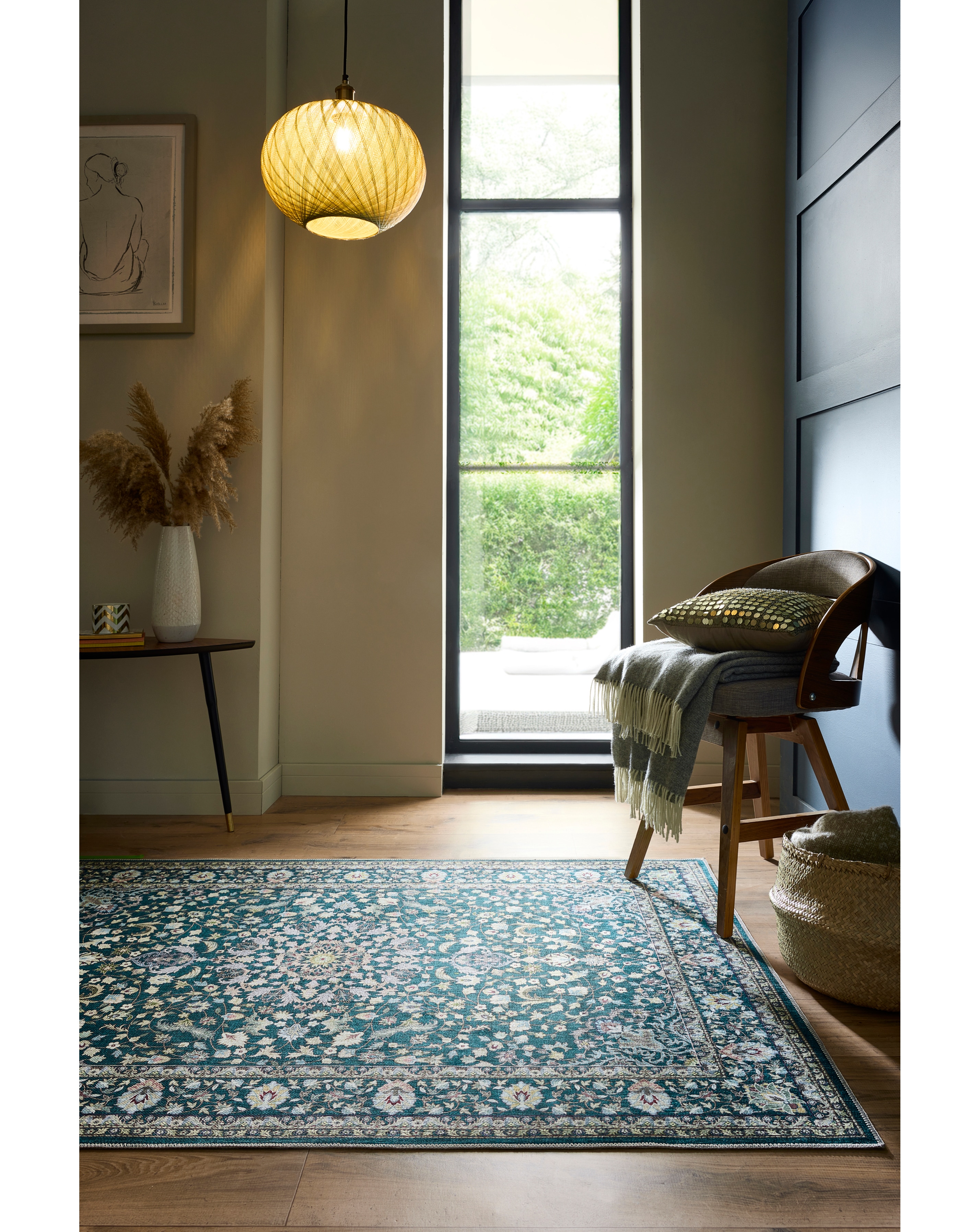 Windsor Dark Washable Rug