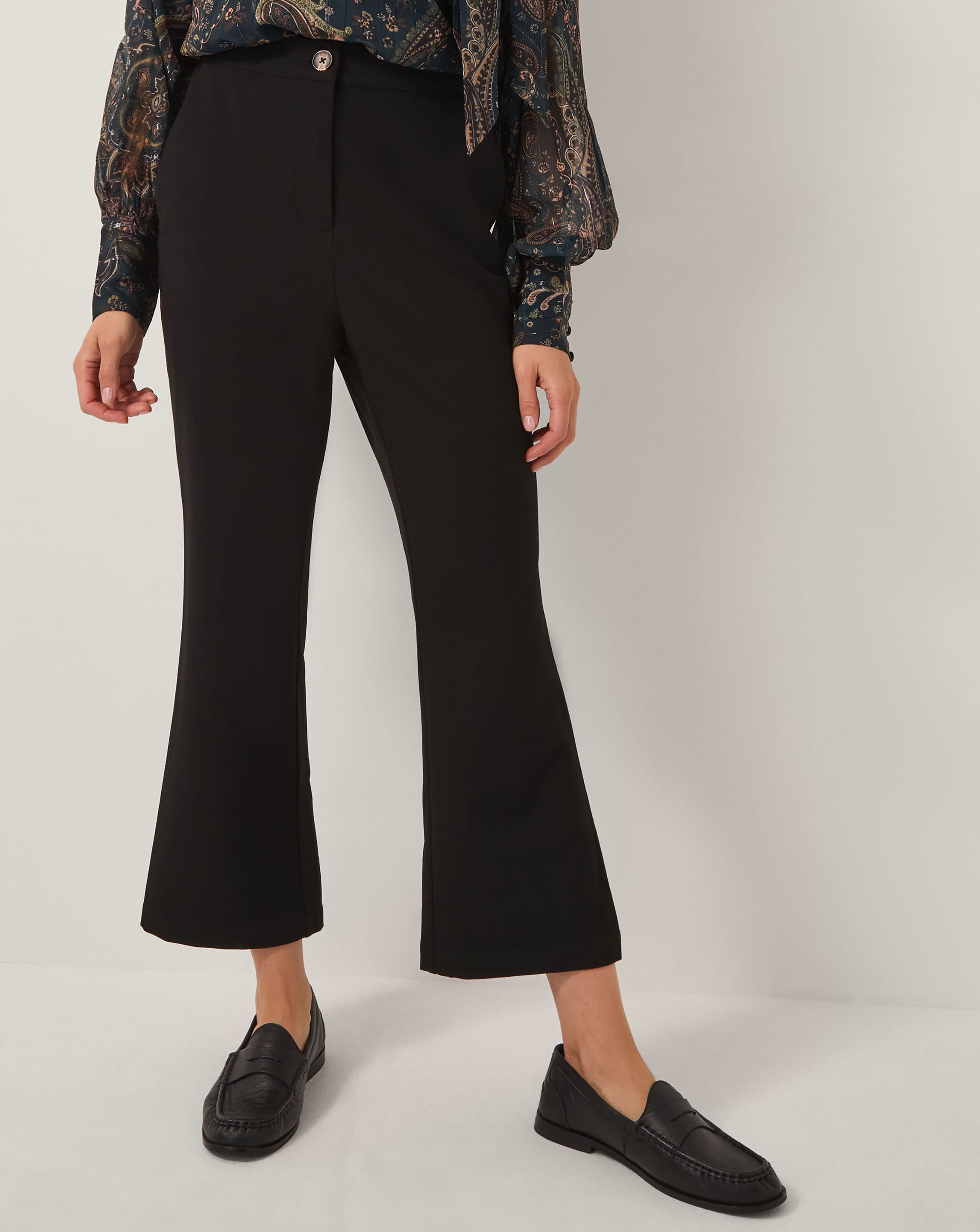 Monsoon Blake Crop Flare Trousers