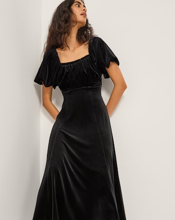 Monsoon Cynthia Velvet Midi Dress