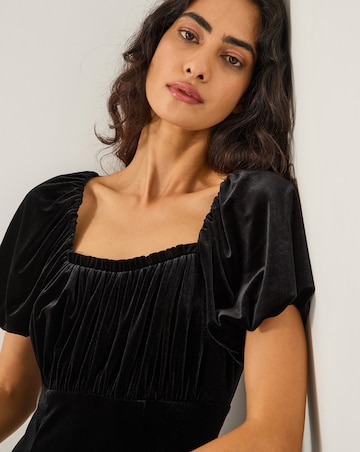 Monsoon Cynthia Velvet Midi Dress