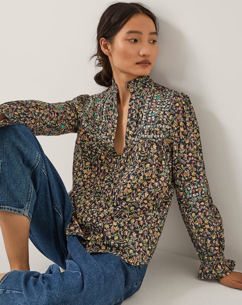 Monsoon Harriet Embellished Blouse
