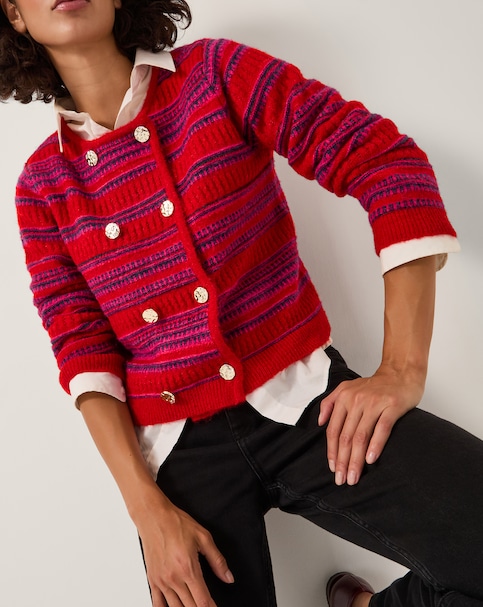 Monsoon Starla Double Breasted Cardigan