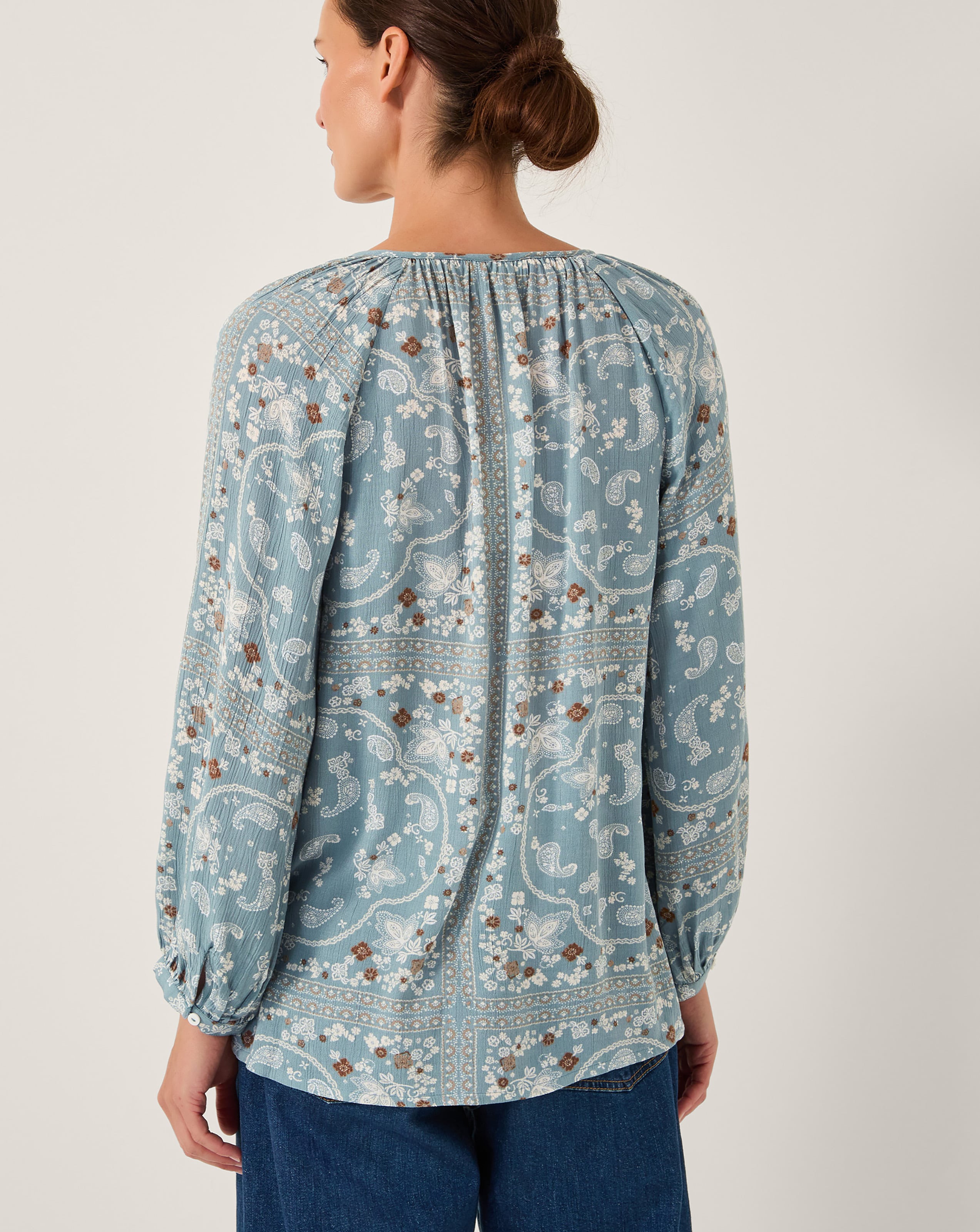 Monsoon Mandy Paisley Print Blouse
