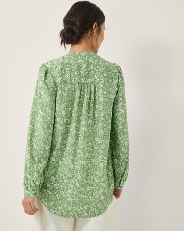 Monsoon Tortie Floral Pintuck Blouse