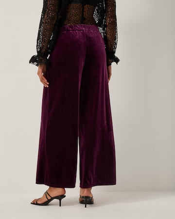 Monsoon Vera Wide Leg Velvet Trousers