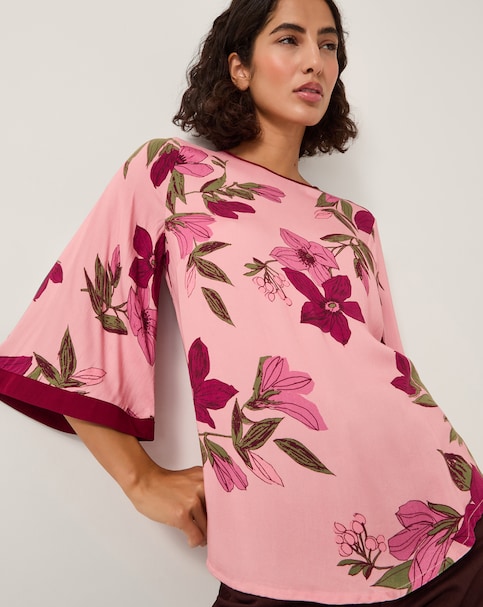 Monsoon Clemmie Floral Print Top