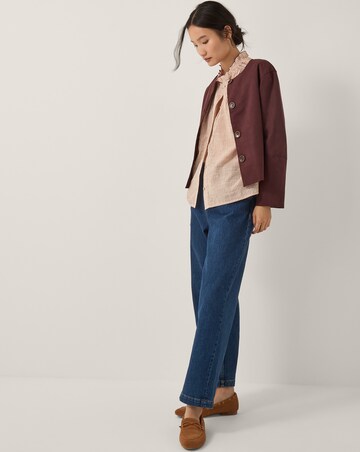 Monsoon Maeve Ruffle Stripe Shirt
