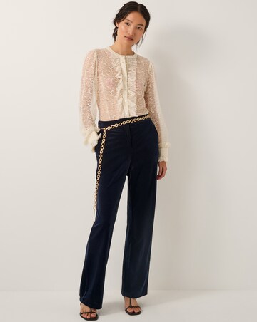 Monsoon Mila Straight Velvet Trousers