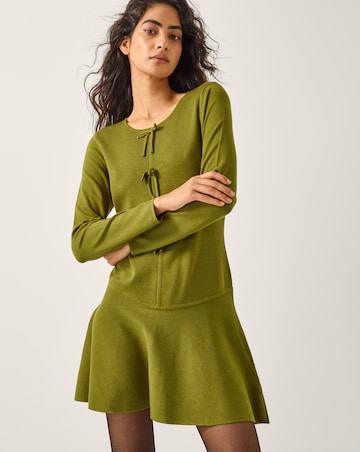 Monsoon Bayle Bow Knit Mini Dress