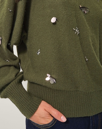 Monsoon Sable Sequin Embellished Jumper